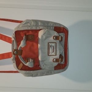 Doughnuts Mini Orange Nylon Backpack